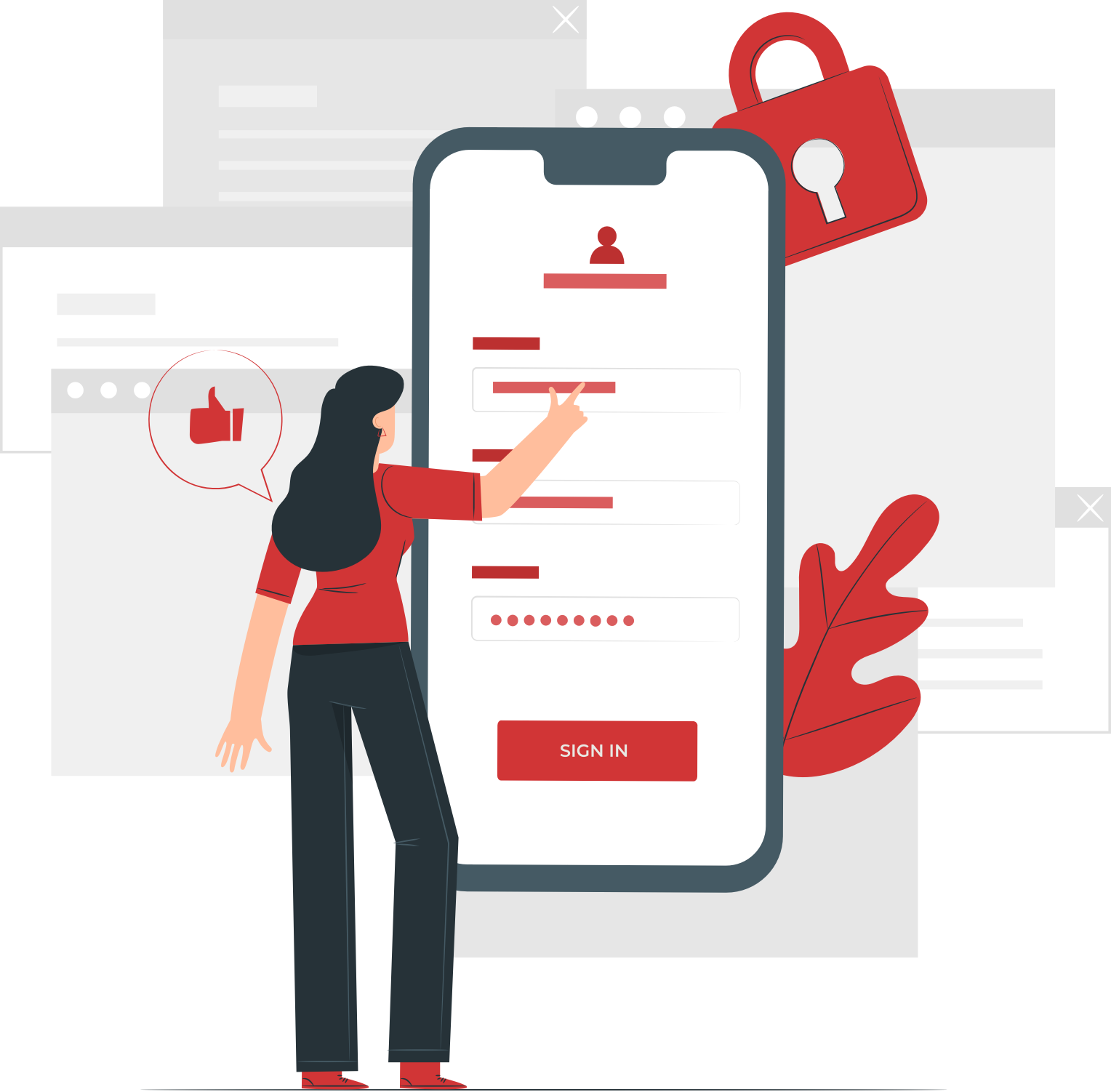 Forgot password illustration